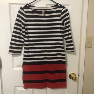 Banana Republic long-sleeve striped dress